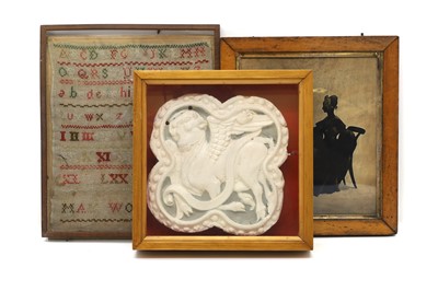 Lot 442 - A needlework sampler