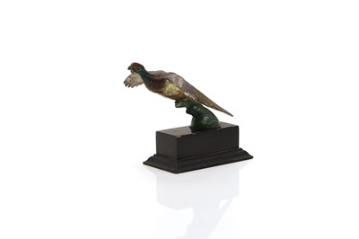 Lot 5 - A bronze flying pheasant radiator mascot