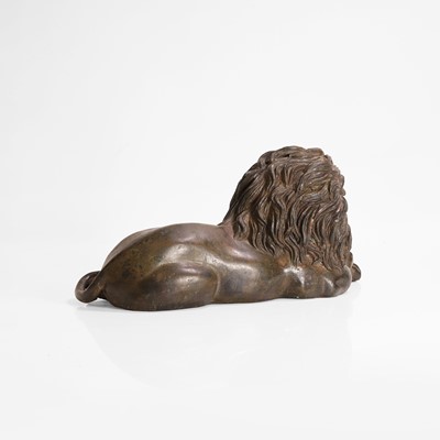 Lot 36 - A bronze figure of a lion