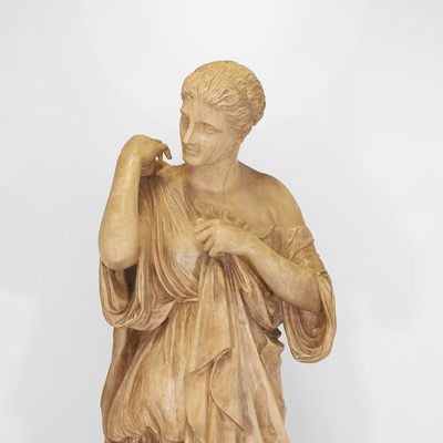 Lot 4 - A monumental plaster figure of Diana of Gabii after the antique