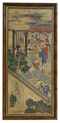 Lot 546 - A painted panel