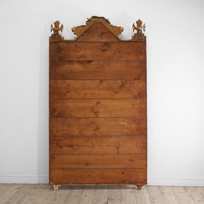 Lot 1 - A Louis XVI-style gilt wall mirror