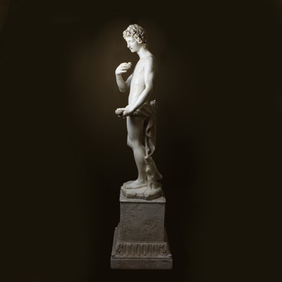 Lot 76 - A large Mannerist plaster figure of John the Baptist