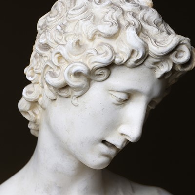 Lot 76 - A large Mannerist plaster figure of John the Baptist