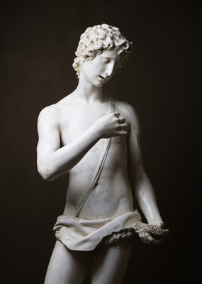 Lot 76 - A large Mannerist plaster figure of John the Baptist