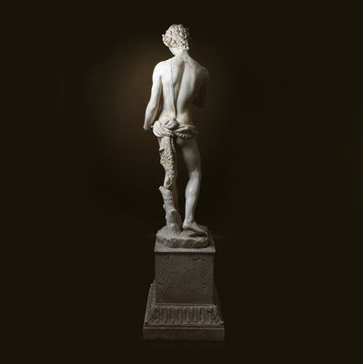 Lot 76 - A large Mannerist plaster figure of John the Baptist