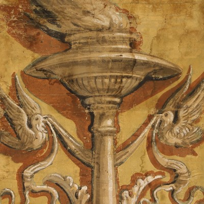 Lot 5 - A fresco-type wall panel