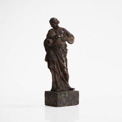 Lot 48 - A bronze female figure