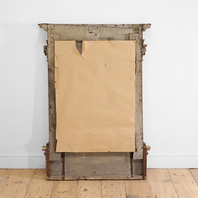 Lot 41 - A painted and parcel-gilt wall mirror