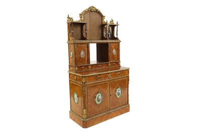 Lot 568 - A Louis XV style kingwood and gilt metal mounted side cabinet