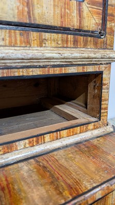 Lot 336 - A large painted tromp l'oeil cabinet