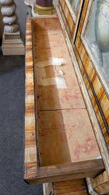 Lot 336 - A large painted tromp l'oeil cabinet