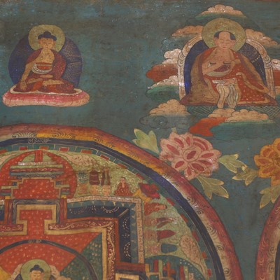 Lot 122 - A large Tibetan scroll