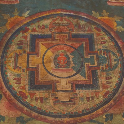 Lot 122 - A large Tibetan scroll