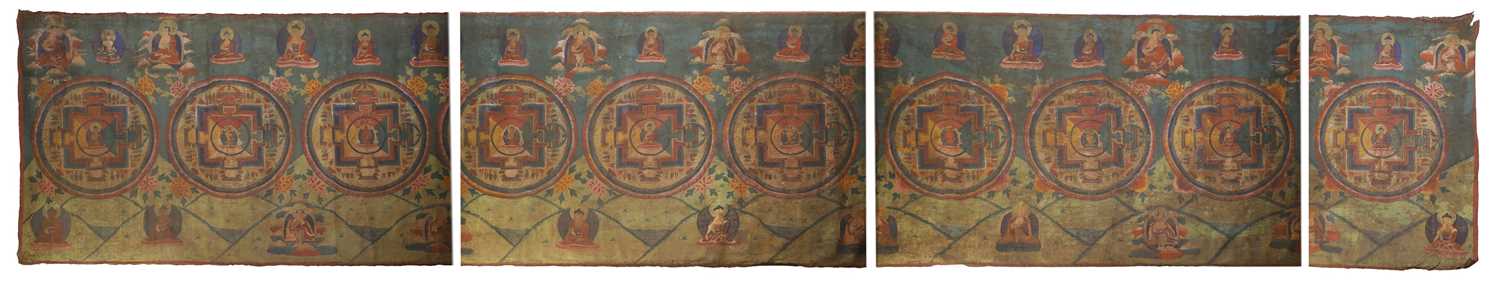 Lot 122 - A large Tibetan scroll