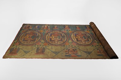 Lot 122 - A large Tibetan scroll