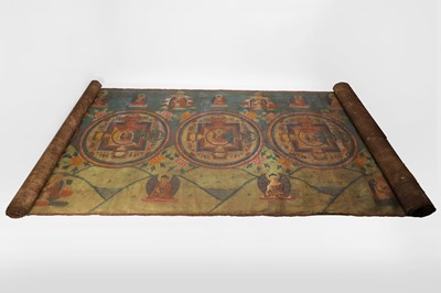 Lot 122 - A large Tibetan scroll