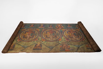 Lot 122 - A large Tibetan scroll