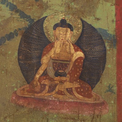 Lot 122 - A large Tibetan scroll