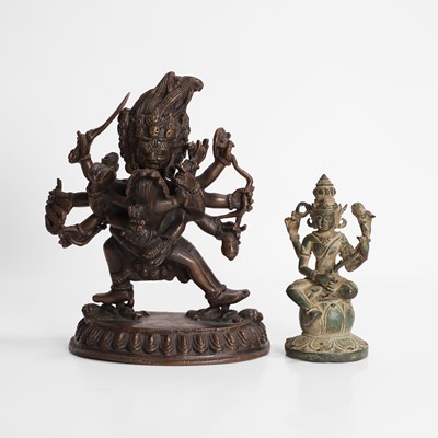 Lot 537 - A bronze figure of Vajrabhairava
