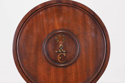 Lot 7 - A George III mahogany hall chair