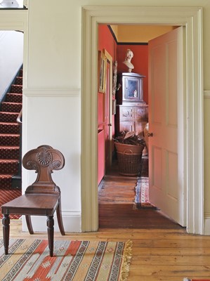Lot 6 - A William IV mahogany hall chair