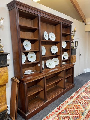Lot 8 - A Regency-style mahogany open bookcase