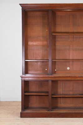 Lot 8 - A Regency-style mahogany open bookcase