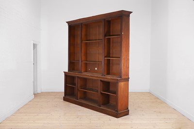 Lot 8 - A Regency-style mahogany open bookcase