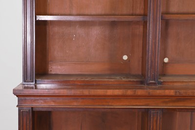 Lot 8 - A Regency-style mahogany open bookcase