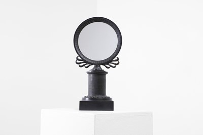 Lot 9 - A Regency bronze diminutive desk mirror