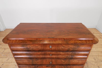 Lot 30 - A Biedermeier mahogany chest of drawers