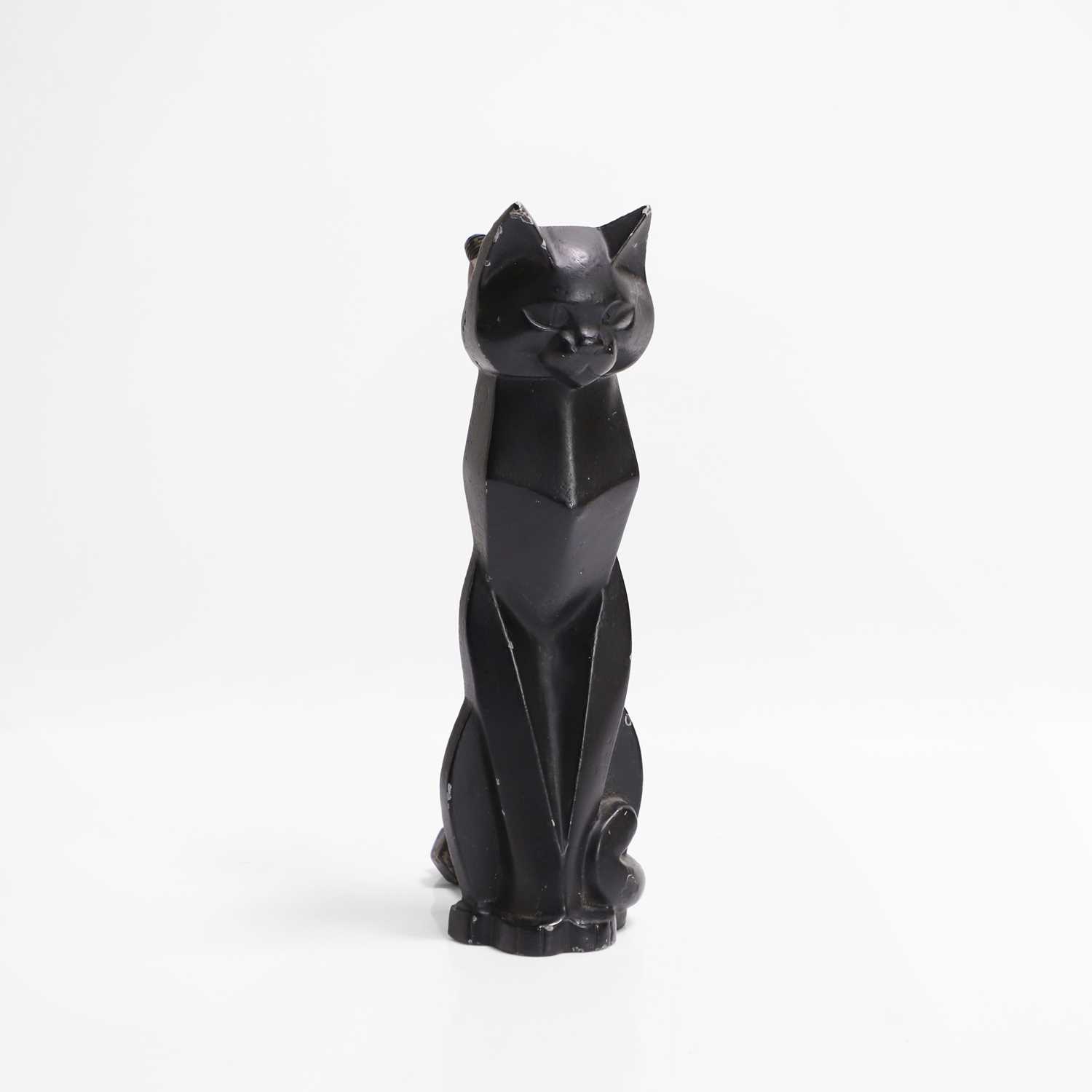 Lot 42 - An Art Deco black cat door knocker,