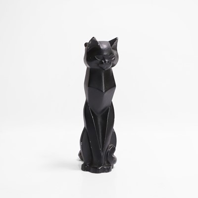 Lot 42 - An Art Deco black cat door knocker