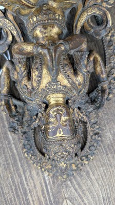 Lot 124 - A gilt-copper bodhisattva