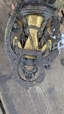 Lot 124 - A gilt-copper bodhisattva