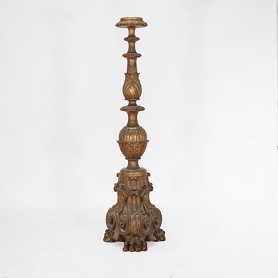Lot 107 - A carved and gilt torchère