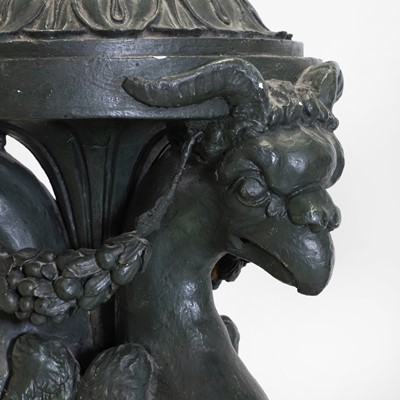 Lot 29 - A pair of painted plaster torchères