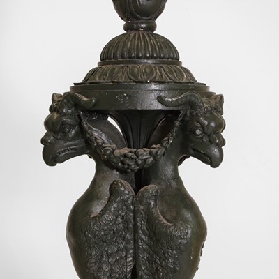 Lot 29 - A pair of painted plaster torchères