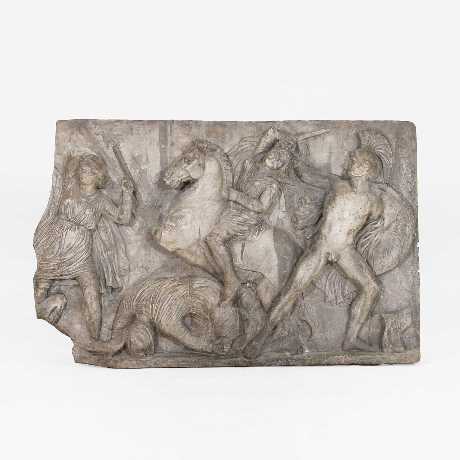 Lot 82 - A plaster frieze