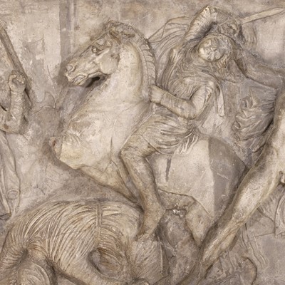 Lot 82 - A plaster frieze