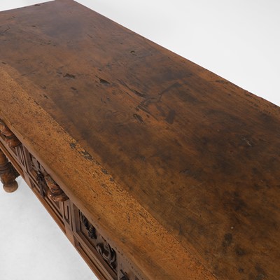 Lot 38 - A walnut side table
