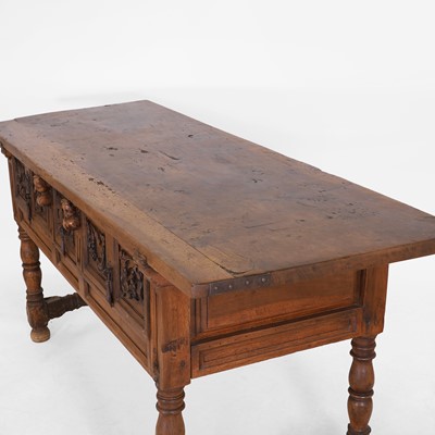 Lot 38 - A walnut side table