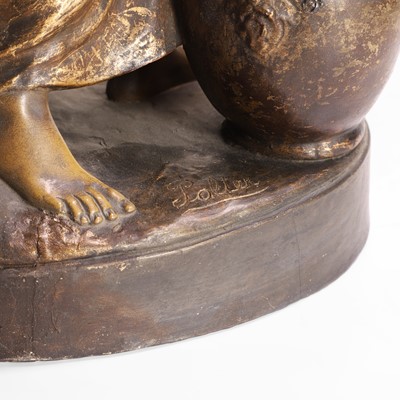 Lot 65 - A Goldscheider pottery figure of a female water carrier