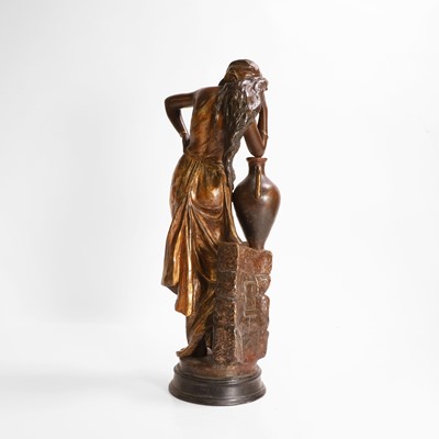 Lot 64 - A Goldscheider painted terracotta figure