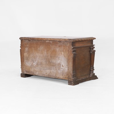 Lot 42 - A walnut cassone