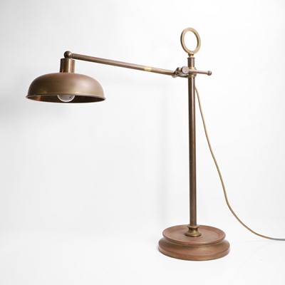 Lot 376 - A brass table lamp