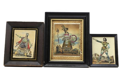Lot 195 - Three tinsel pictures of actors