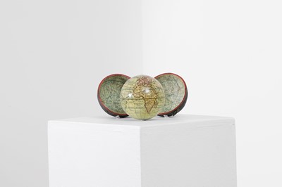 Lot 692 - A George III 3-inch pocket globe and case by Dudley Adams of London
