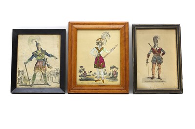 Lot 196 - Three tinsel pictures of actors
